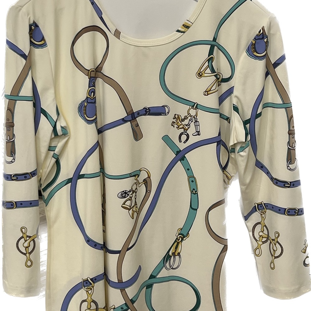 J McLaughlin Signature Tee Equestrian MED
